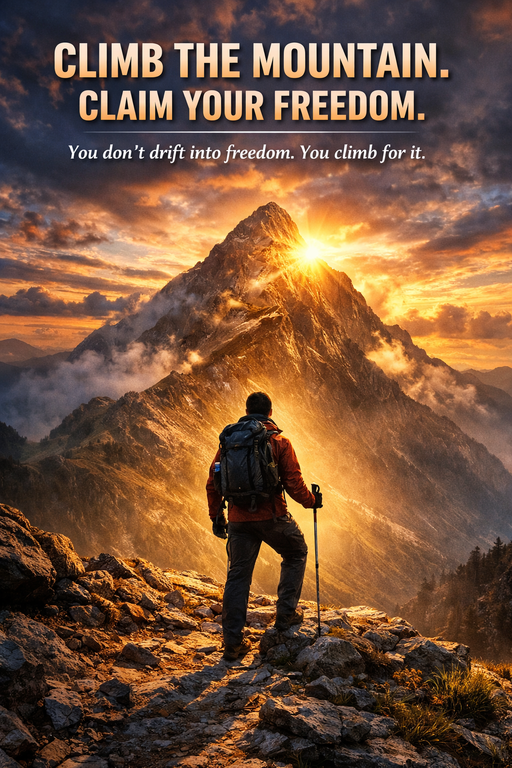 CLIMB THE MOUNTAIN. CLAIM YOUR FREEDOM.
