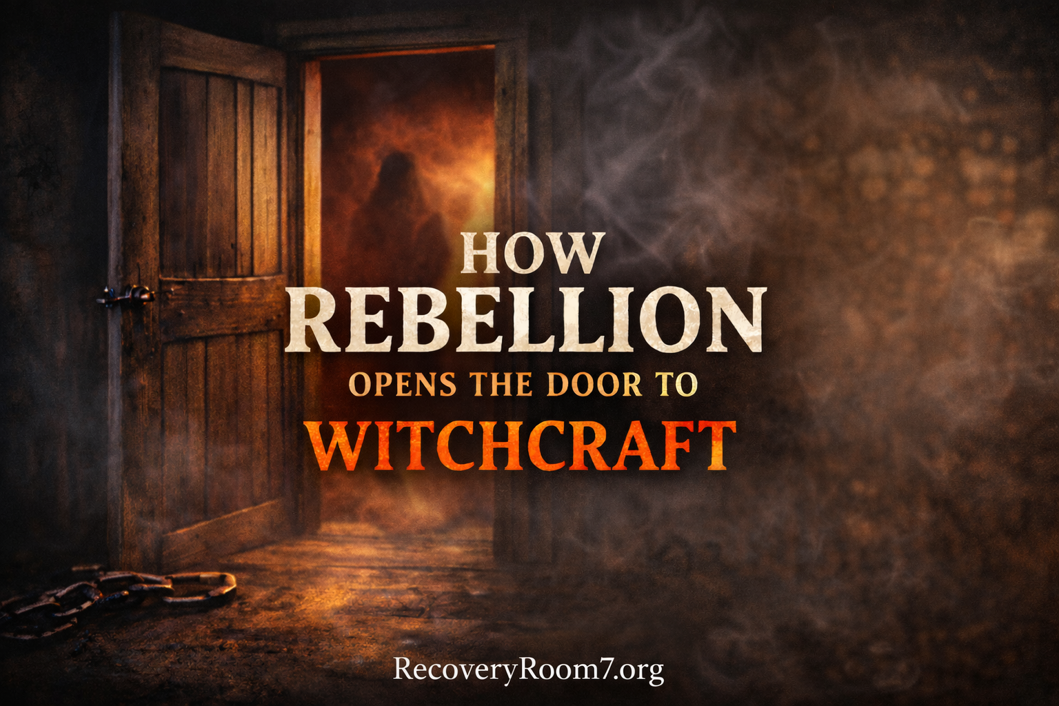 HOW REBELLION OPENS THE DOOR TO WITCHCRAFT